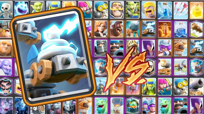 新卡电击车小队VS所有卡牌！《皇室战争》趣味卡牌测试