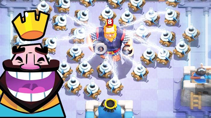 皇家巨人在电击车小队跟前欲哭无泪！《皇室战争》精彩时刻