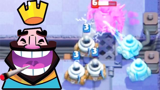 电击车小队给大家表演了一场闪电秀！《皇室战争》精彩时刻集锦