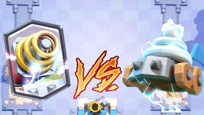 新卡电击车小队VS电磁炮谁更强？《皇室战争》趣味卡牌测试