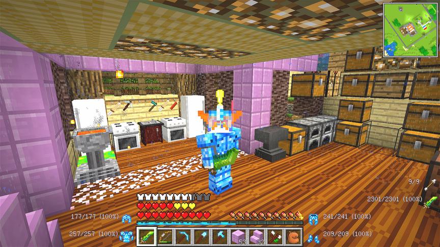 我的世界美丽新世界48：新造家，一楼的樱花地板