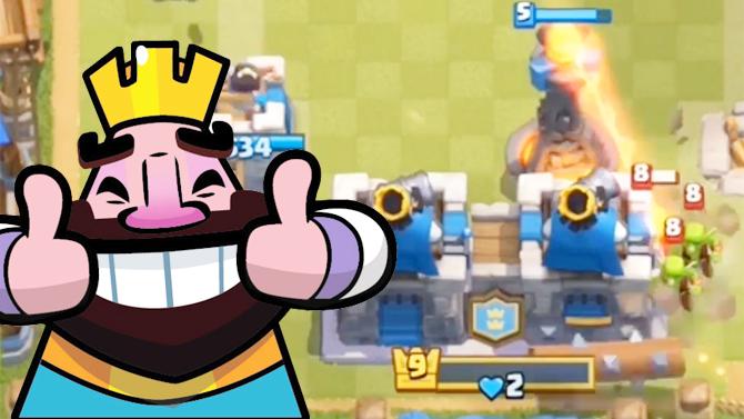 两滴血的国王塔我们也要坚守到底！《皇室战争》趣味时刻集锦