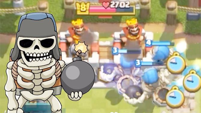 这么多骷髅巨人看你用什么来阻挡？《皇室战争》精彩时刻集锦