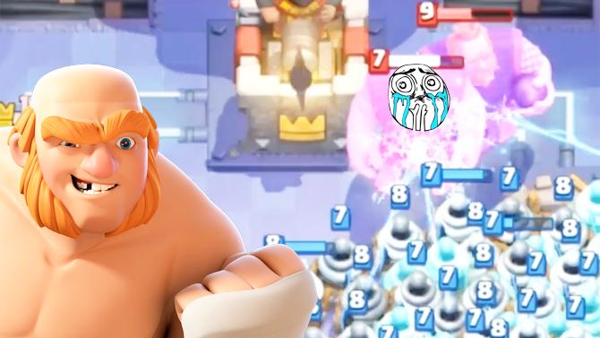 让我们电哭这两个大胖子！《皇室战争》趣味时刻