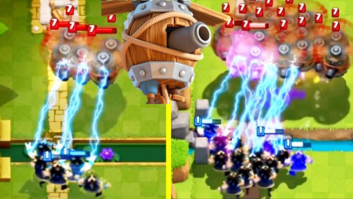 20个飞行器大战20个闪电法师！《皇室战争》趣味卡牌测试