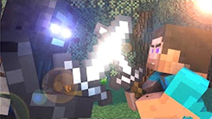大海解说 我的世界Minecraft 刺客史蒂夫战凋零骷髅牛仔