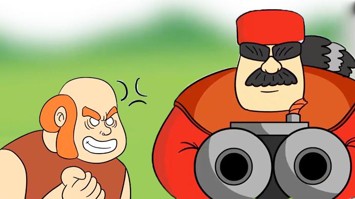 《皇室战争》趣味动画之猎人和电击车小队第二篇