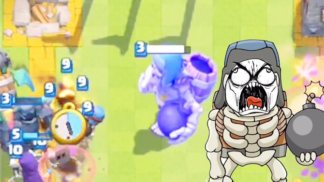 骷髅巨人表示我能怎么办我也很迷茫啊！《皇室战争》趣味集锦