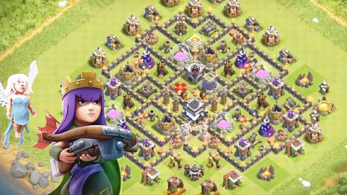 能冲杯也能护资源！《部落冲突》9本护黑基地阵型