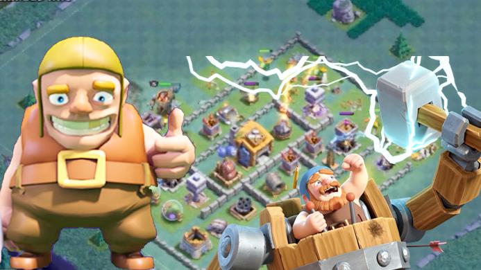 简单易用的夜世界冲杯阵！《部落冲突》7本建筑大师基地阵型