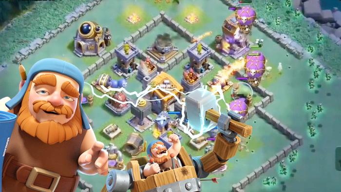 可防任何阵容的推进！《部落冲突》7本建筑大师基地快速冲杯强阵