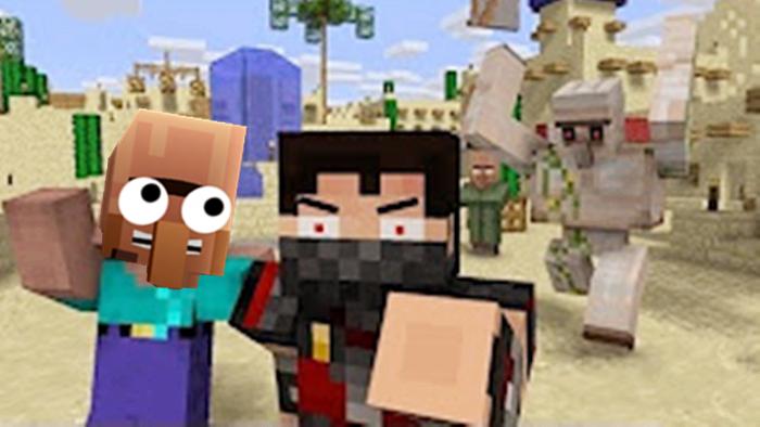 大海解说 我的世界Minecraft 铁傀儡战海盗船长