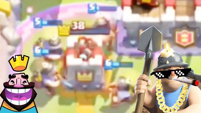 4个矿工同时出现是不是很惊喜？《皇室战争》精彩时刻集锦