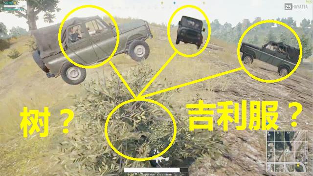 绝地求生：这才叫吉利服，把我变成了一棵树，就像开了隐身挂！