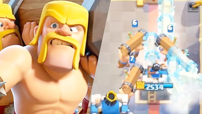 这才是野蛮人攻城槌该有的阵势！《皇室战争》趣味集锦