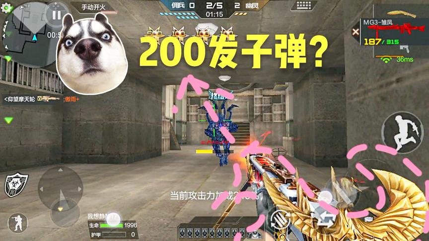 CF手游十七：几十钻石抽到一把英雄武器，一个弹夹竟然200多发！