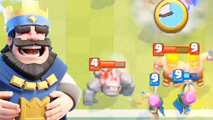 石头人表示这条终点线是假的吗？《皇室战争》趣味时刻集锦