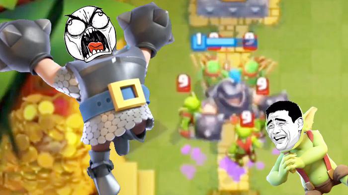 看我超级骑士一脚踩扁你们这些哥布林！《皇室战争》趣味集锦