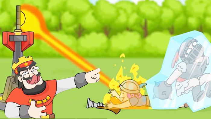 《皇室战争》趣味动画之火枪手VS地狱之塔