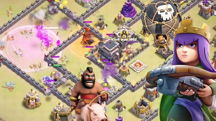 野猪狗球的疯狂拆塔流！《部落冲突》9本部落战3星集锦