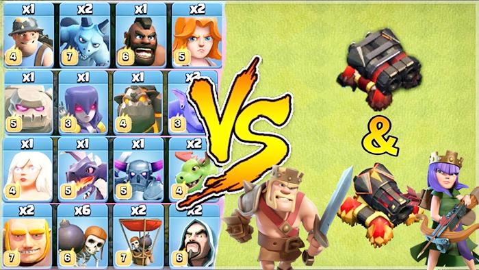 双加农炮VS所有兵种！《部落冲突》趣味测试