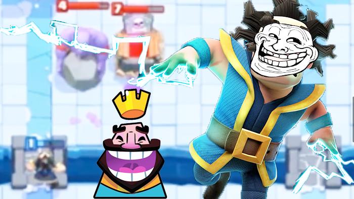 在电法师跟前你还想扔石头？《皇室战争》趣味集锦