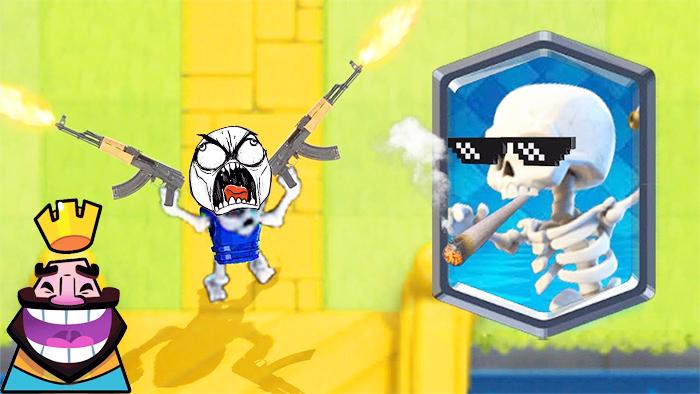 谁还敢瞧不起我们的小骷髅？《皇室战争》趣味时刻集锦