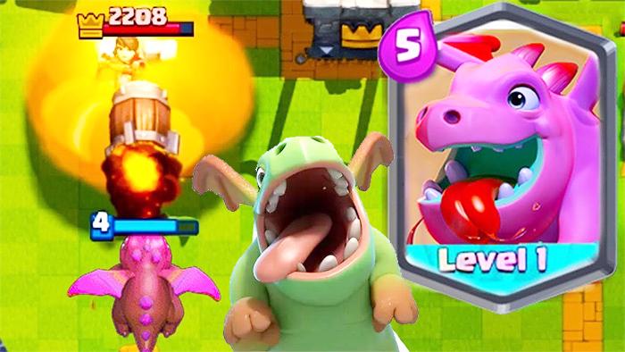 口吐大火箭的变异版飞龙宝宝？《皇室战争》趣味恶搞集锦