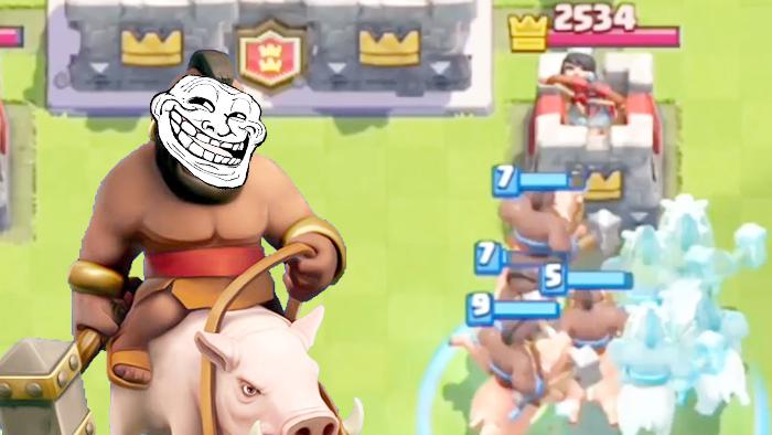 野猪骑士兄弟多拆塔就是快！《皇室战争》趣味集锦