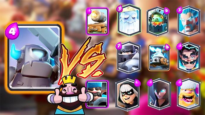 迷你皮卡VS所有卡牌！《皇室战争》趣味卡牌测试