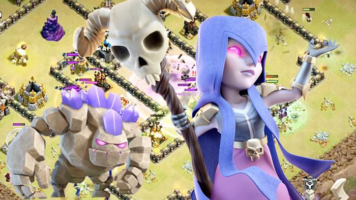 女巫石头人的完美组合！《部落冲突》9本部落战精彩3星集锦