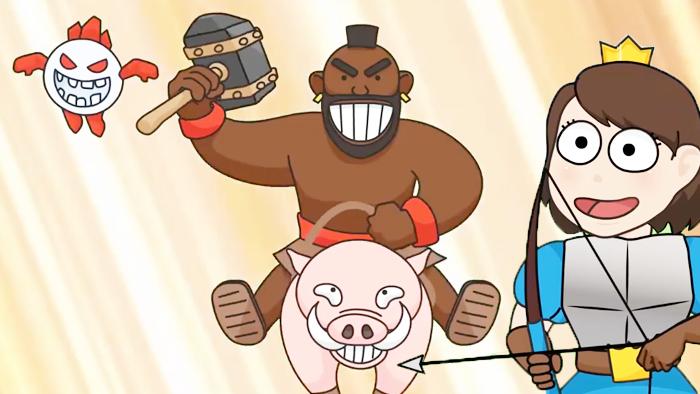 《皇室战争》趣味动画之野猪骑士来袭