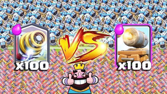 电磁炮VS加农炮战车真是结果难料！《皇室战争》趣味卡牌测试