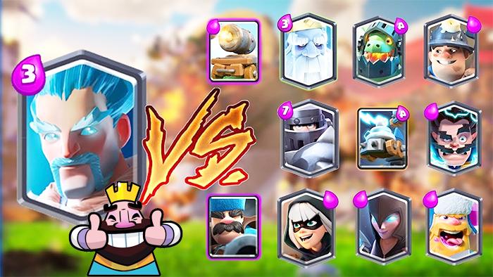 冰法师VS所有卡牌！《皇室战争》趣味卡牌测试