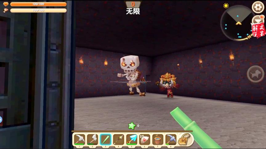 迷你世界大可乐空岛生存 这样坑杀boss 拿到神器龙骨弓