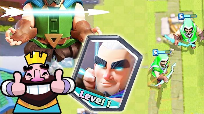 《皇室战争》新卡魔法射手诞生，恶搞版试玩演示