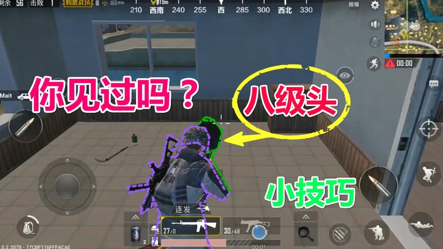 绝地求生刺激战场：罕见八级头，腾讯：这挂太nb封不掉啊