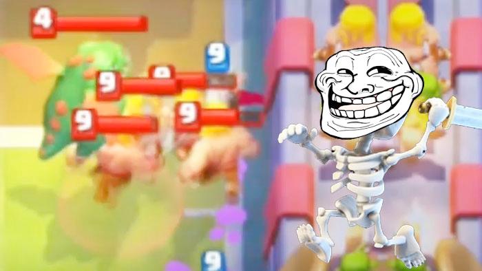 小骷髅表示莫名其妙的就到了终点！《皇室战争》趣味时刻集锦