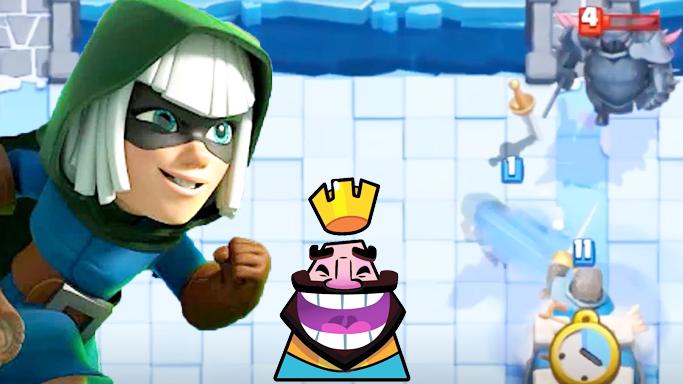 幻影刺客表示地太滑跑偏了！《皇室战争》趣味时刻