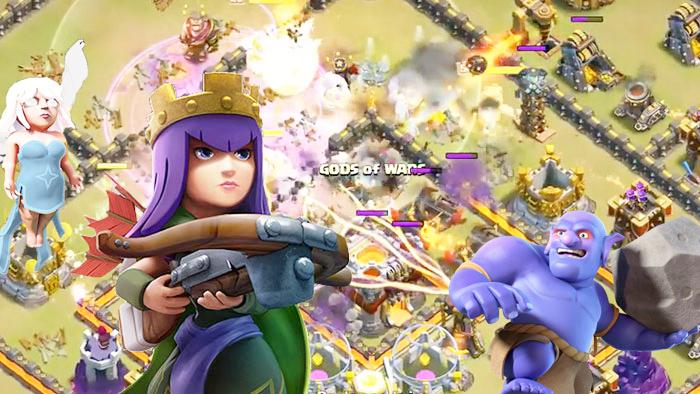 天女蓝胖的平推组合！《部落冲突》11本部落战精彩3星集锦