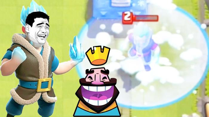 你以为冰法师的等级高就能赢了？《皇室战争》趣味集锦