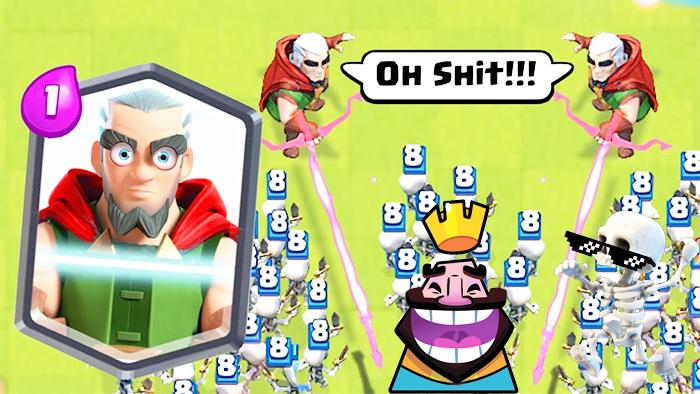 就你这箭法还是回去多练习下吧！《皇室战争》趣味时刻集锦