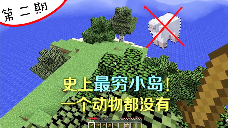 我的世界2：史上最穷小岛连只羊都没有，我该如何继续生存下去？