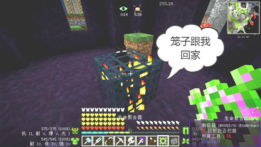 我的世界美丽新世界136：生命聚合神器，带末影人回家