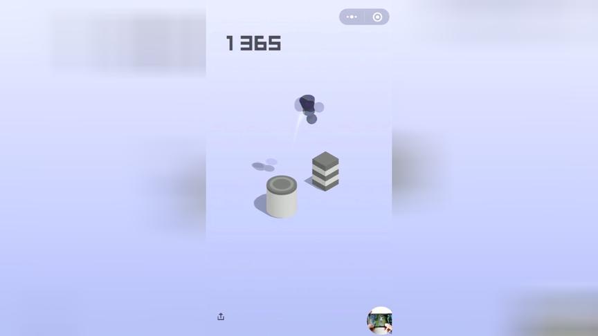 微信跳一跳：1200分后，14次连跳中心点是什么感觉！