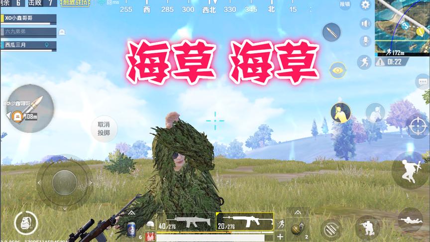 刺激战场：这才是真正的海草舞玩家
