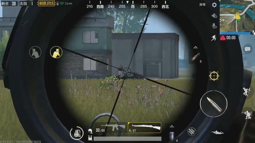 刺激战场：98K在单排模式下，给你的对手反应时间并不多！！！