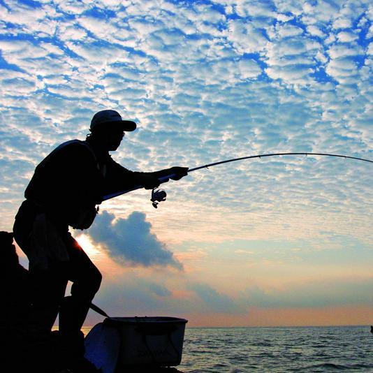 钓鱼头像 微信 海边图片