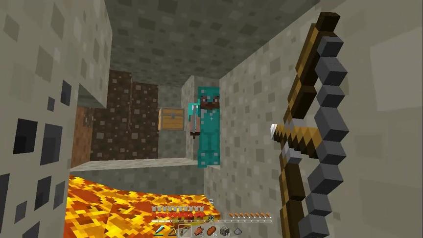 大海解说 我的世界我是僵尸第7集 史蒂夫地道战钻石山之争