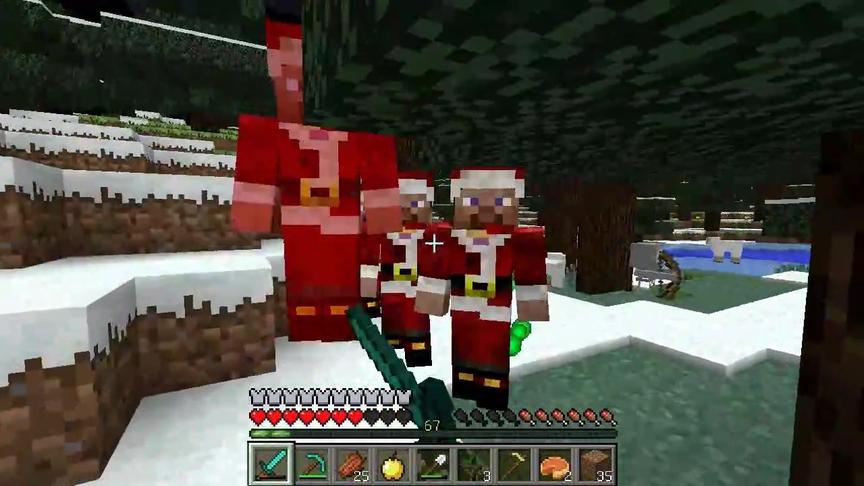 大海解说 我的世界我是僵尸第13集 野外求生坑史蒂夫抢钻石